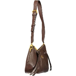 Brown Polyester Women's Bag