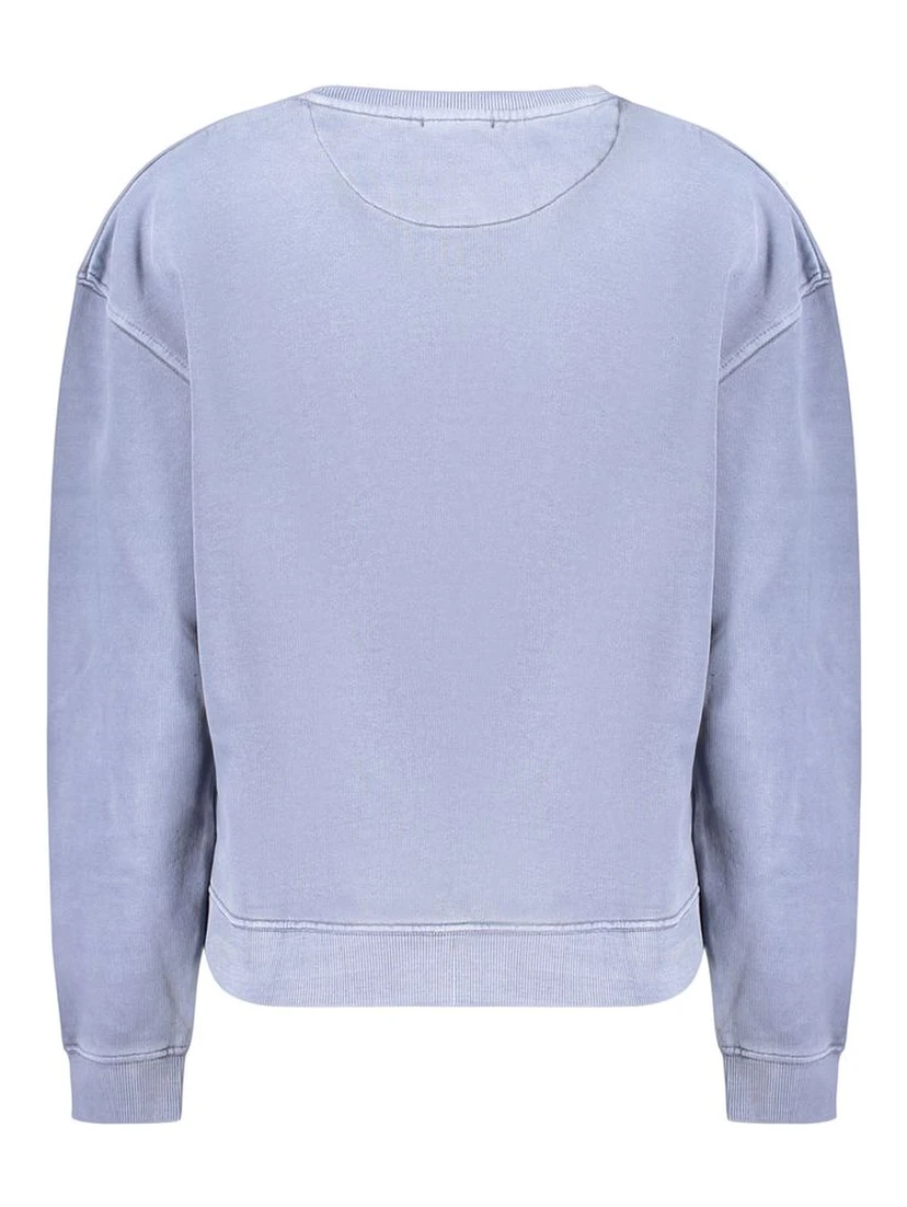 Blue Cotton Women's Sweatshirt