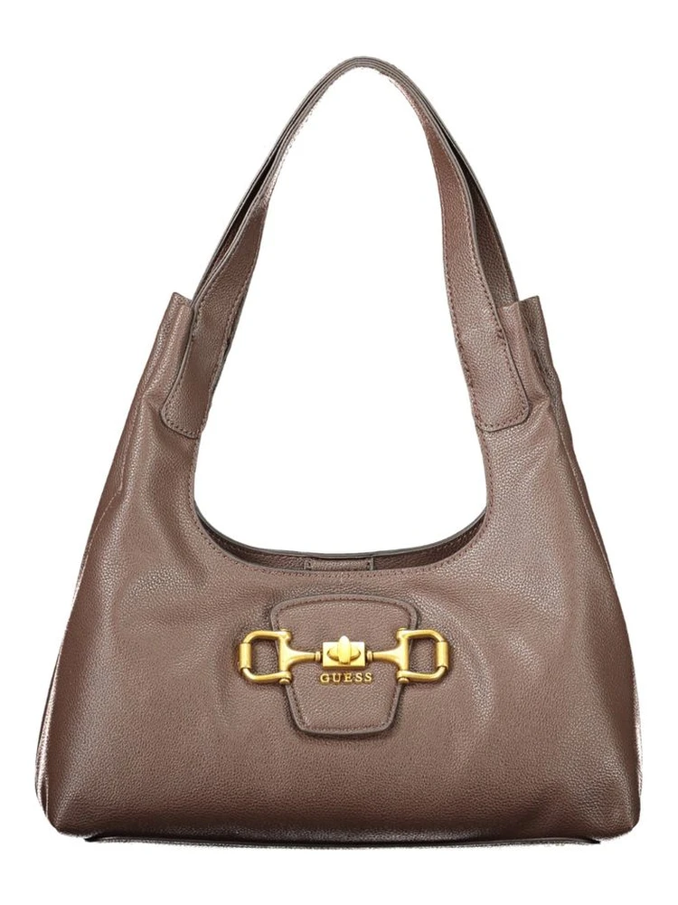 Brown Polyurethane Womens Bag