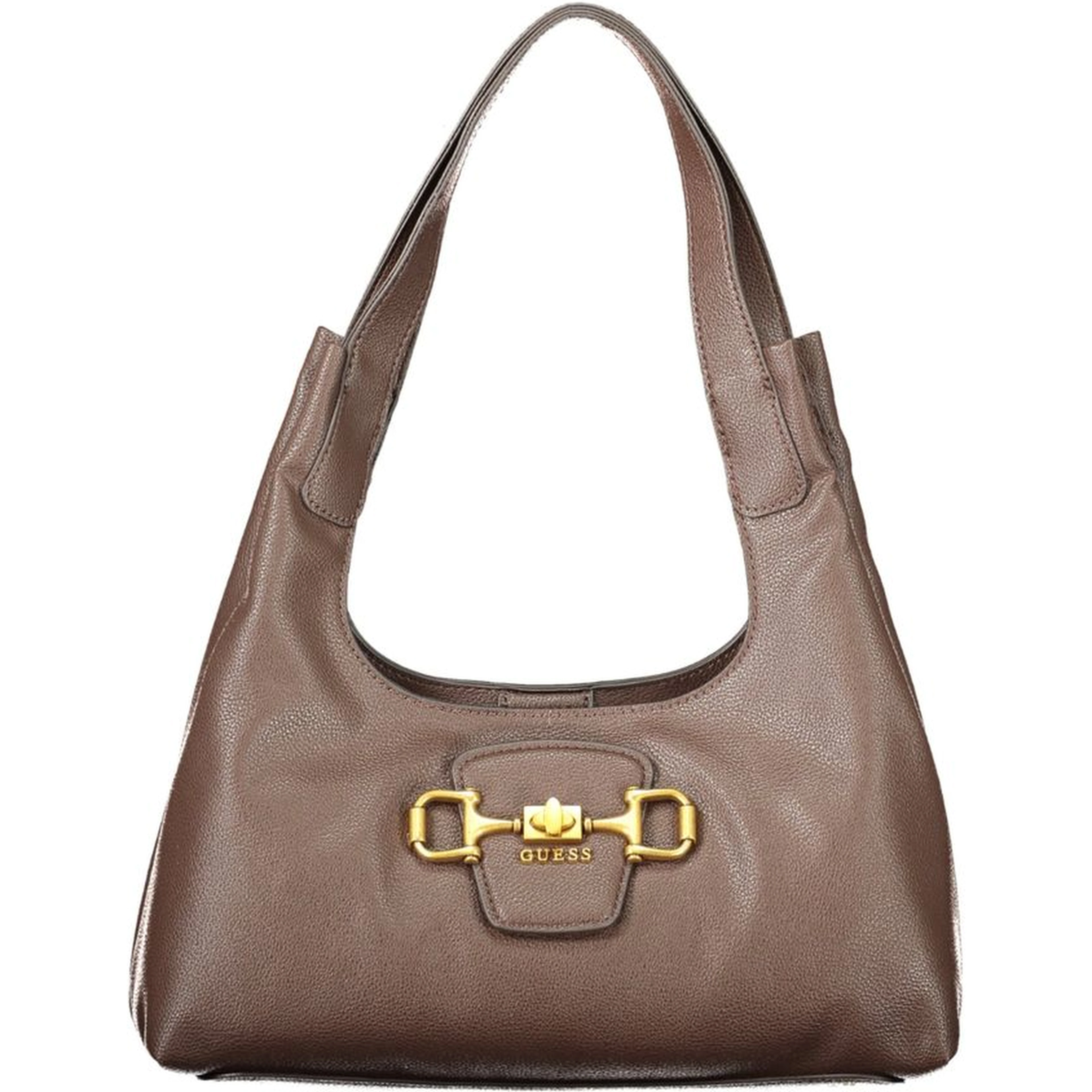 Brown Polyurethane Womens Bag