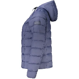 Blue Nylon Women's Jacket