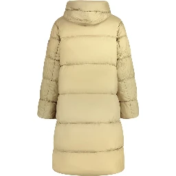 Verde Poliestere Donna Jacket with Hood and Pockets