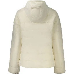 White Nylon Women's Jacket
