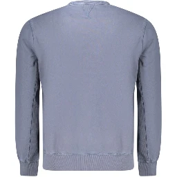 Blue Cotton Men's Sweatshirt