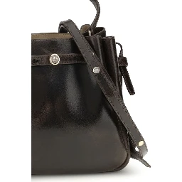 Brown Calf Leather Bos Taurus Backet Bag