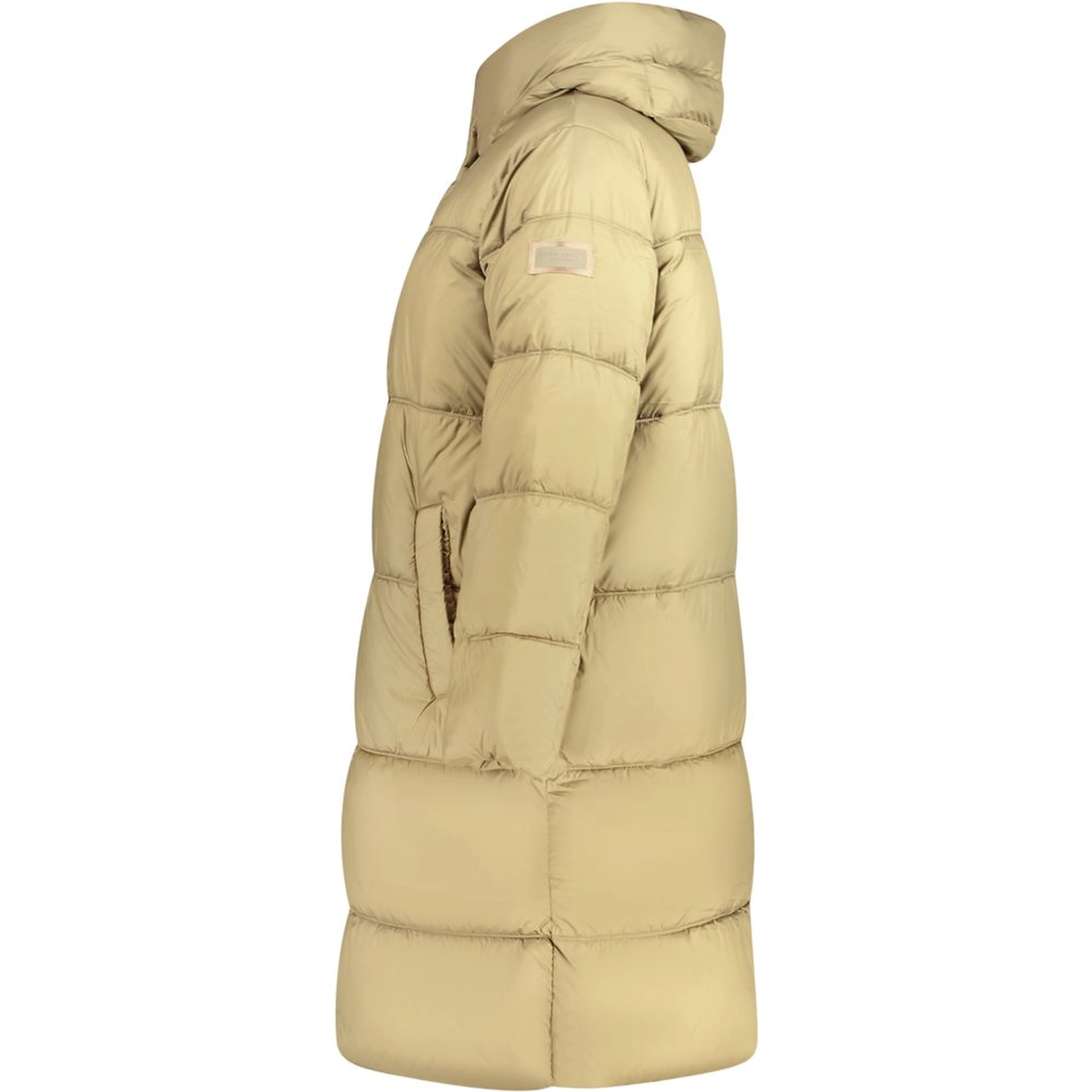 Verde Poliestere Donna Jacket with Hood and Pockets