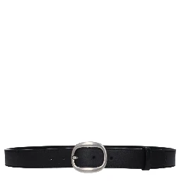 Black Leather Regular Belt