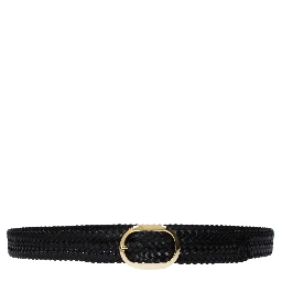 Black Leather Regular Belt