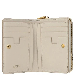 Beige Leather Wallet