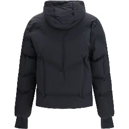 Black Polyamide Full-Length Jacket