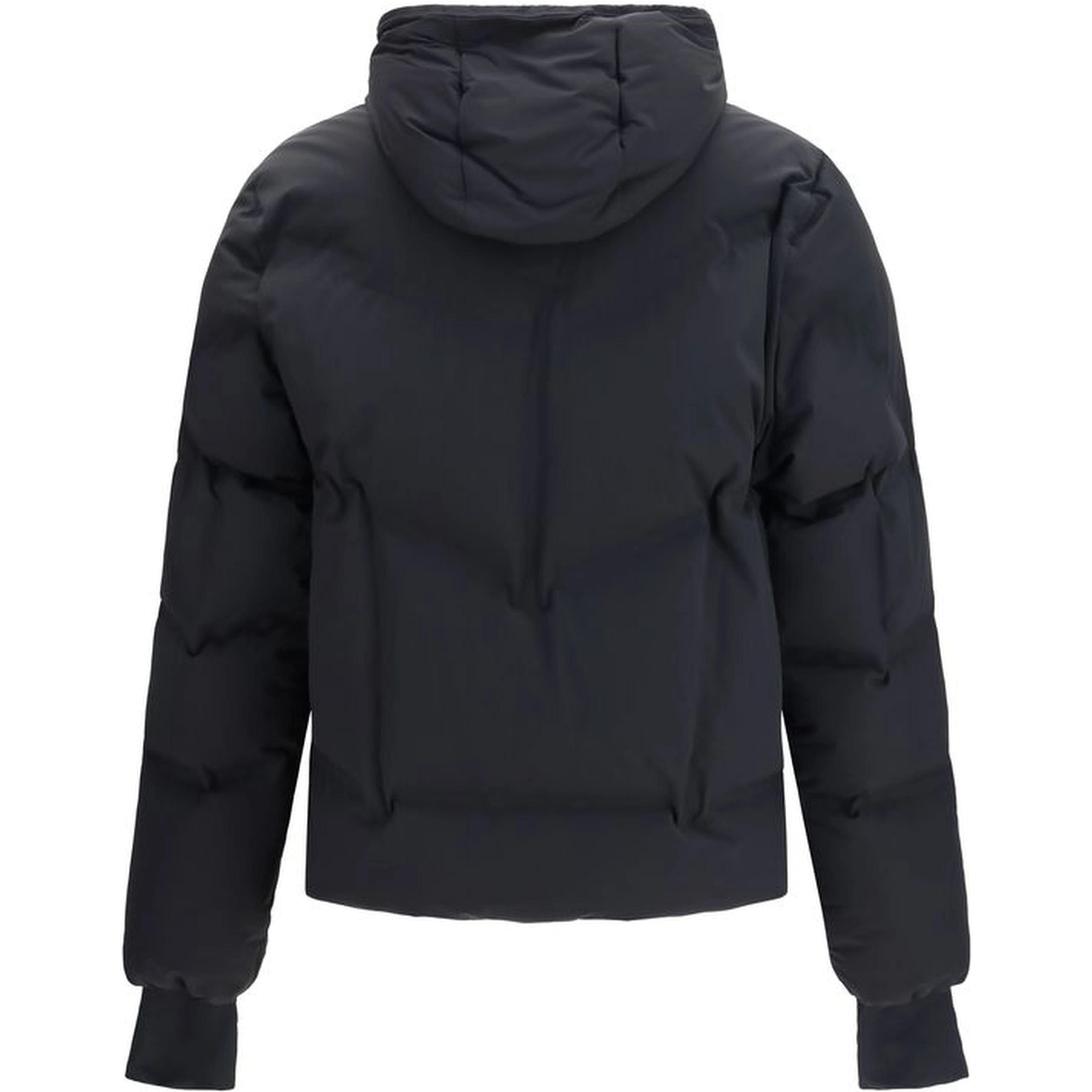 Black Polyamide Full-Length Jacket