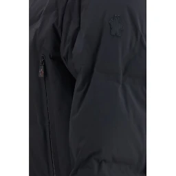 Black Polyamide Full-Length Jacket