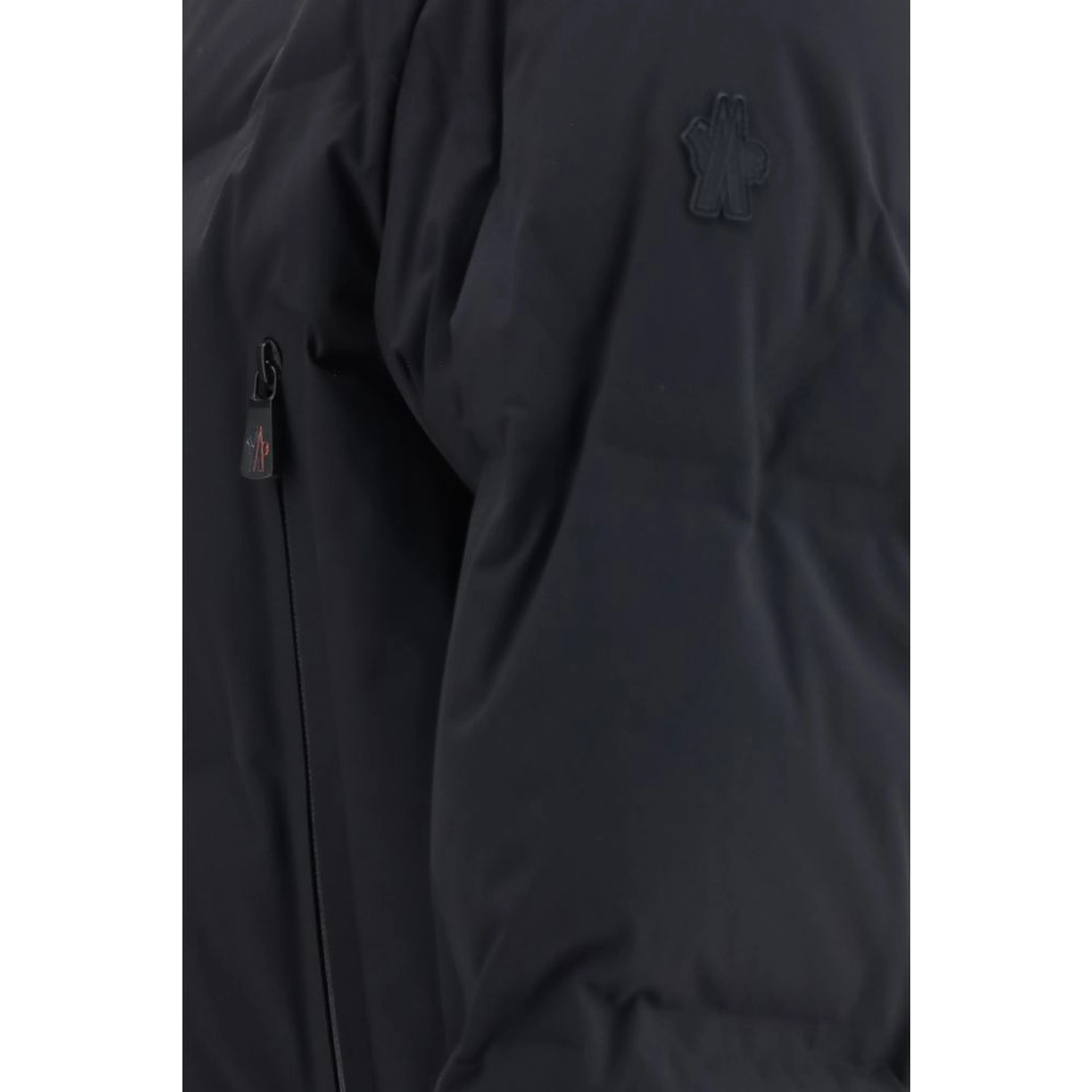 Black Polyamide Full-Length Jacket