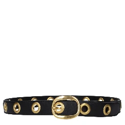 Black Leather Regular Belt