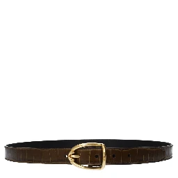 Brown Leather Regular Belt