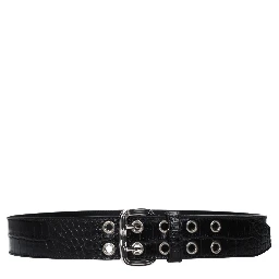 Black Leather Regular Belt