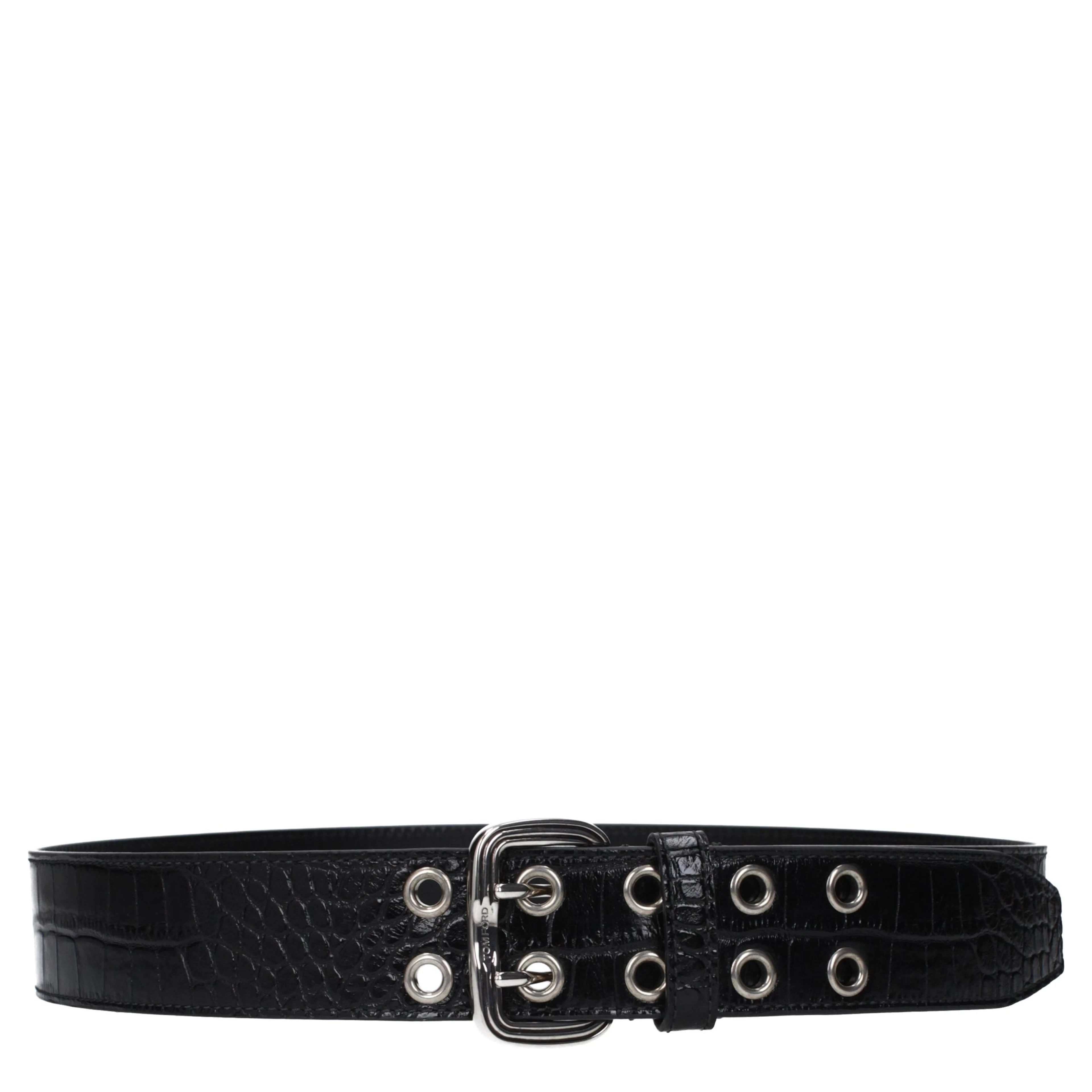 Black Leather Regular Belt