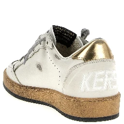 Gold Cowhide Low Top Sneakers