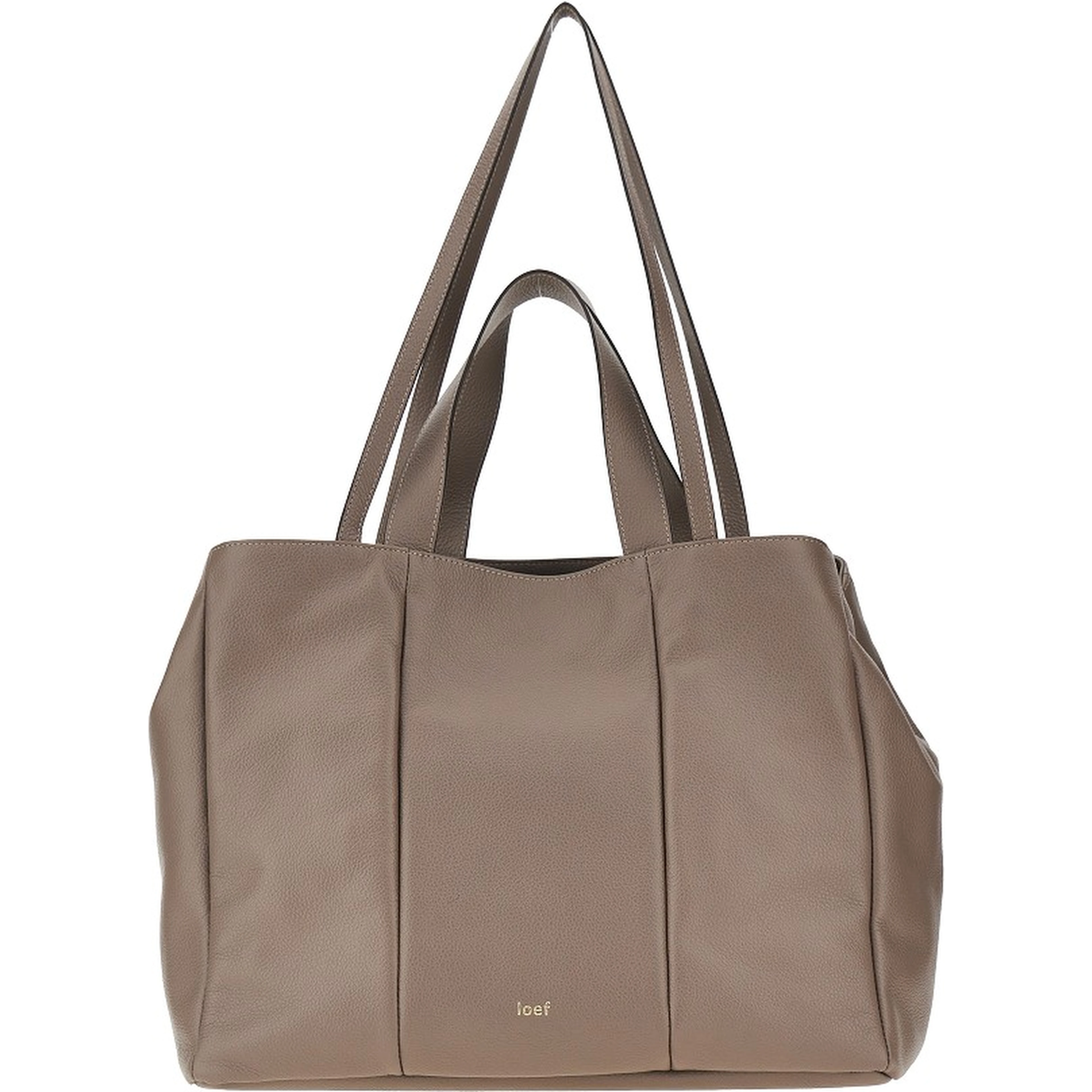 Grained leather 'Daisy' shopping bag