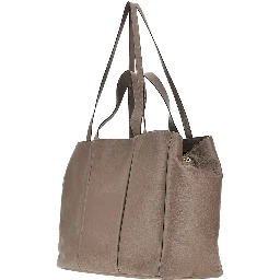 Grained leather 'Daisy' shopping bag