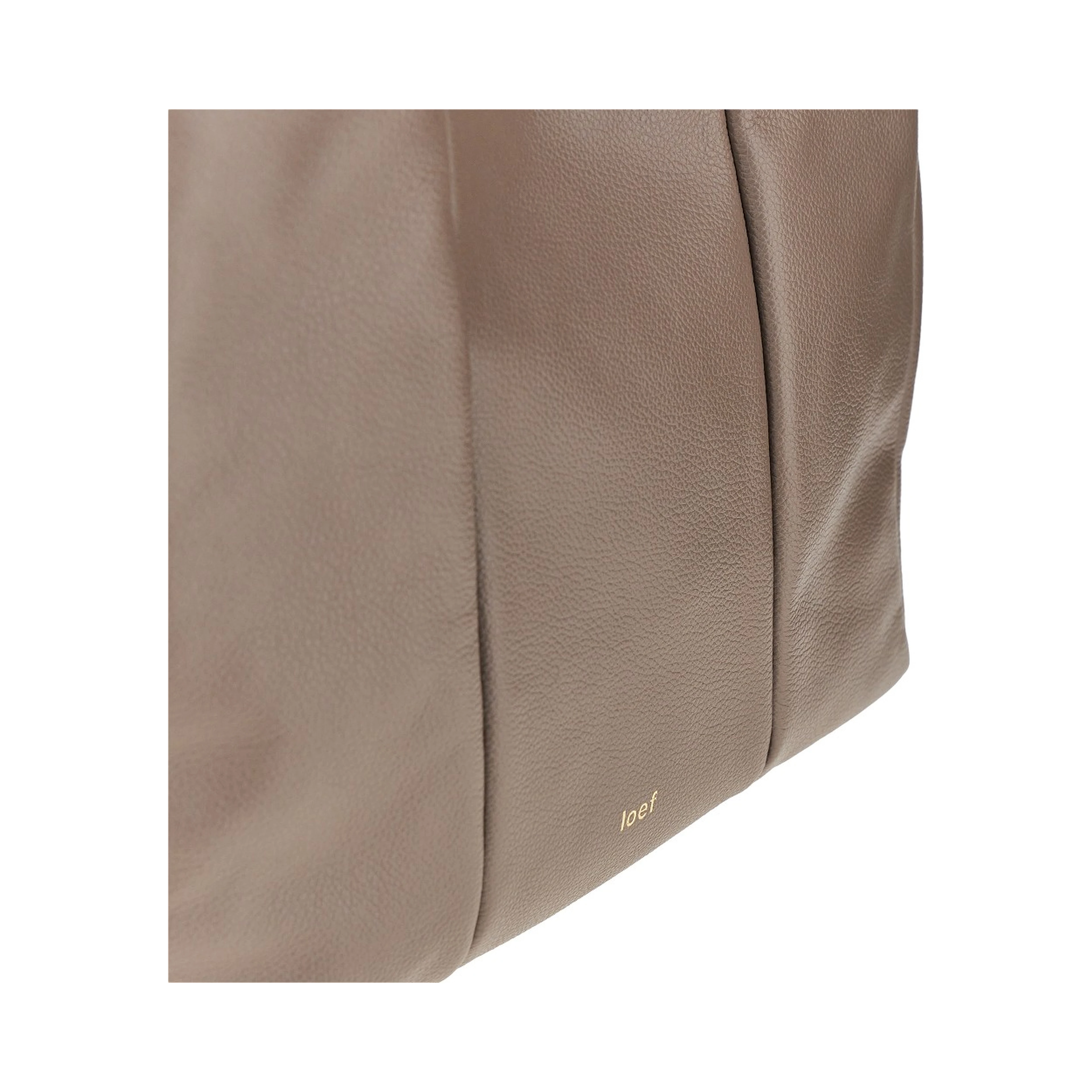 Grained leather 'Daisy' shopping bag