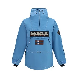 Blue Polyamide Shell Jacket