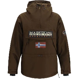 Brown Polyamide Shell Jacket