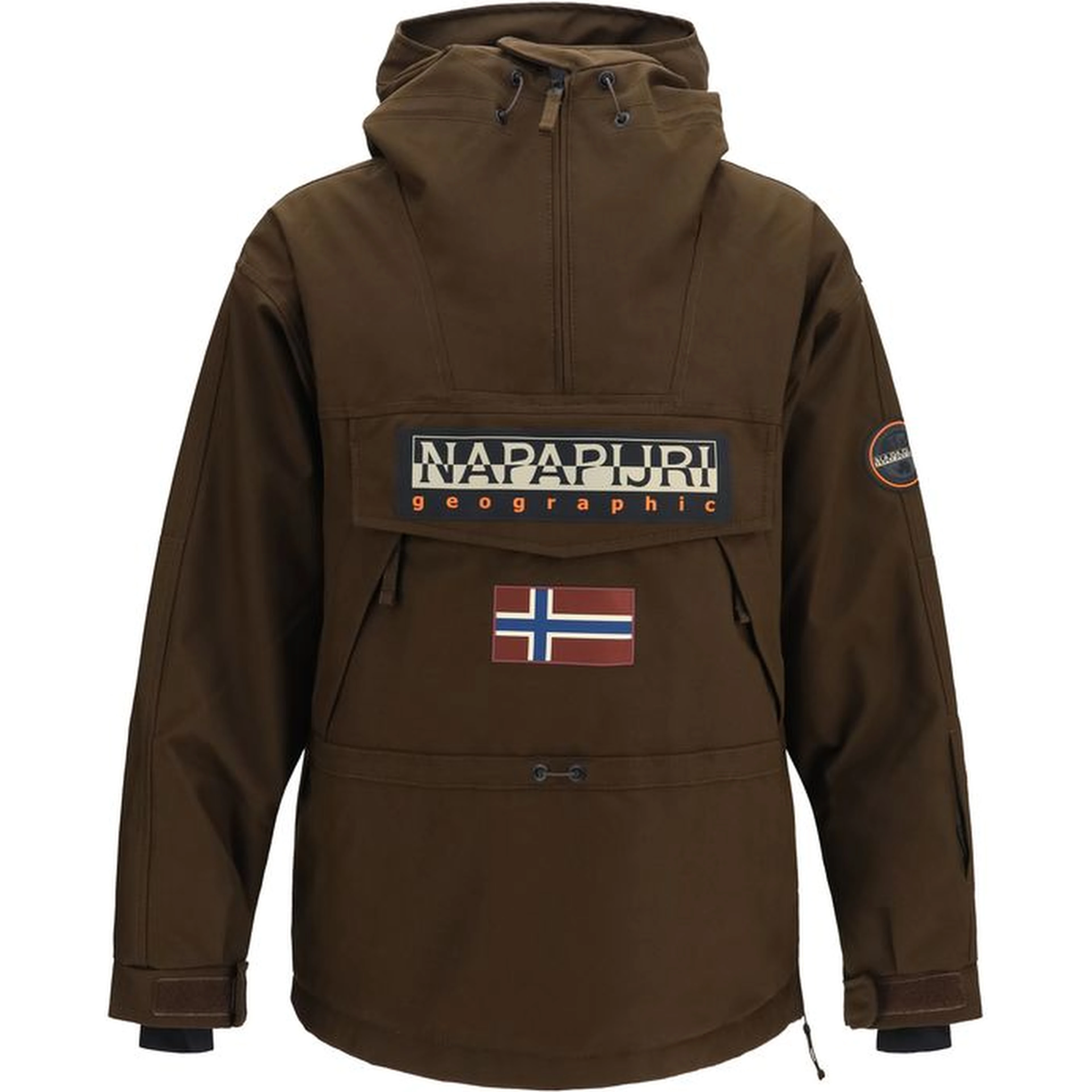 Brown Polyamide Shell Jacket