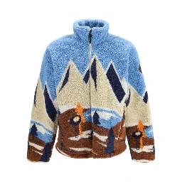 Blue Recycled Polyester Shell Jacket