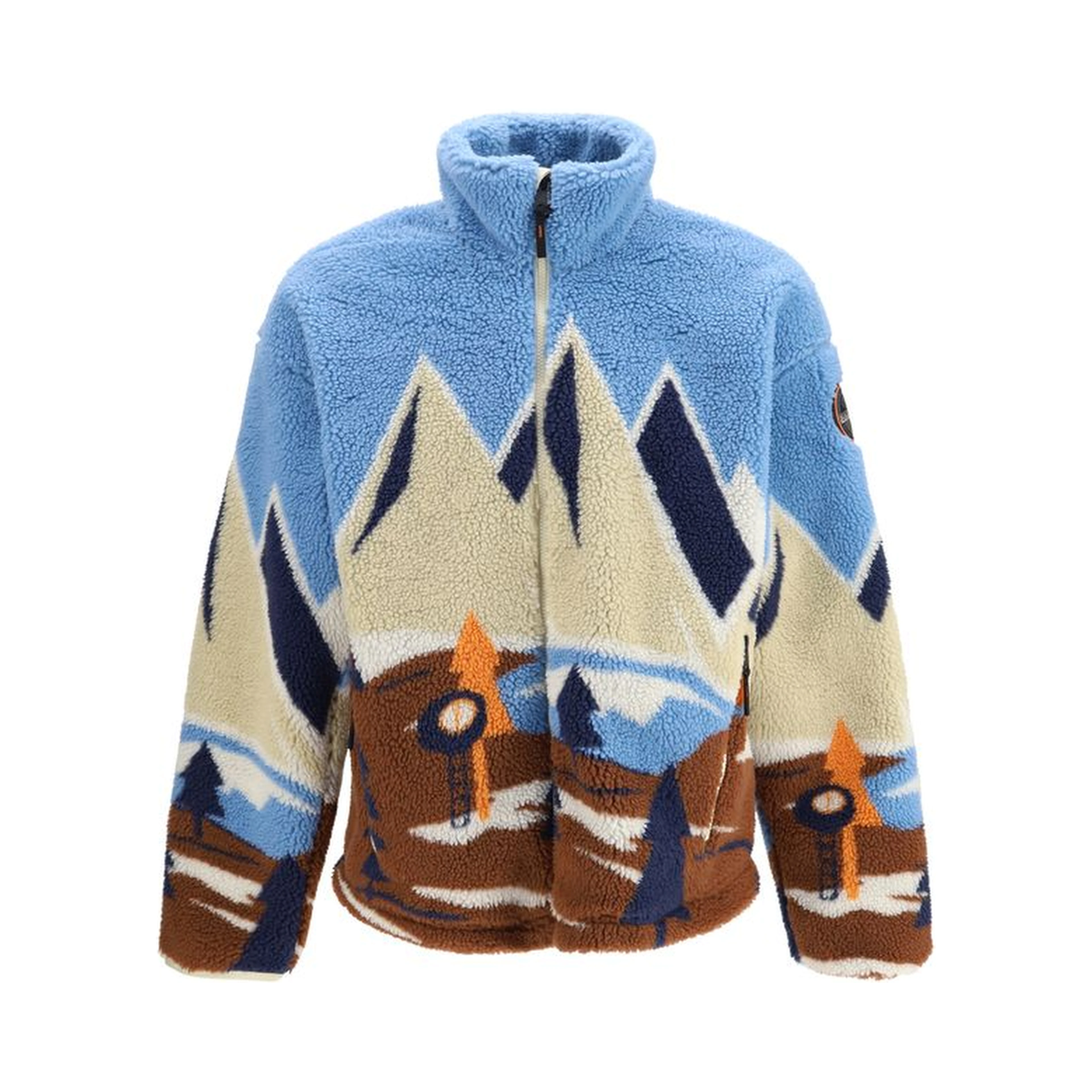 Blue Recycled Polyester Shell Jacket