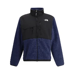 Blue Polyester Full-Length Jacket