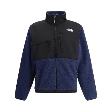Blue Polyester Full-Length Jacket