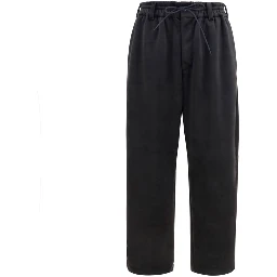 Black Polyester Athletic Pants