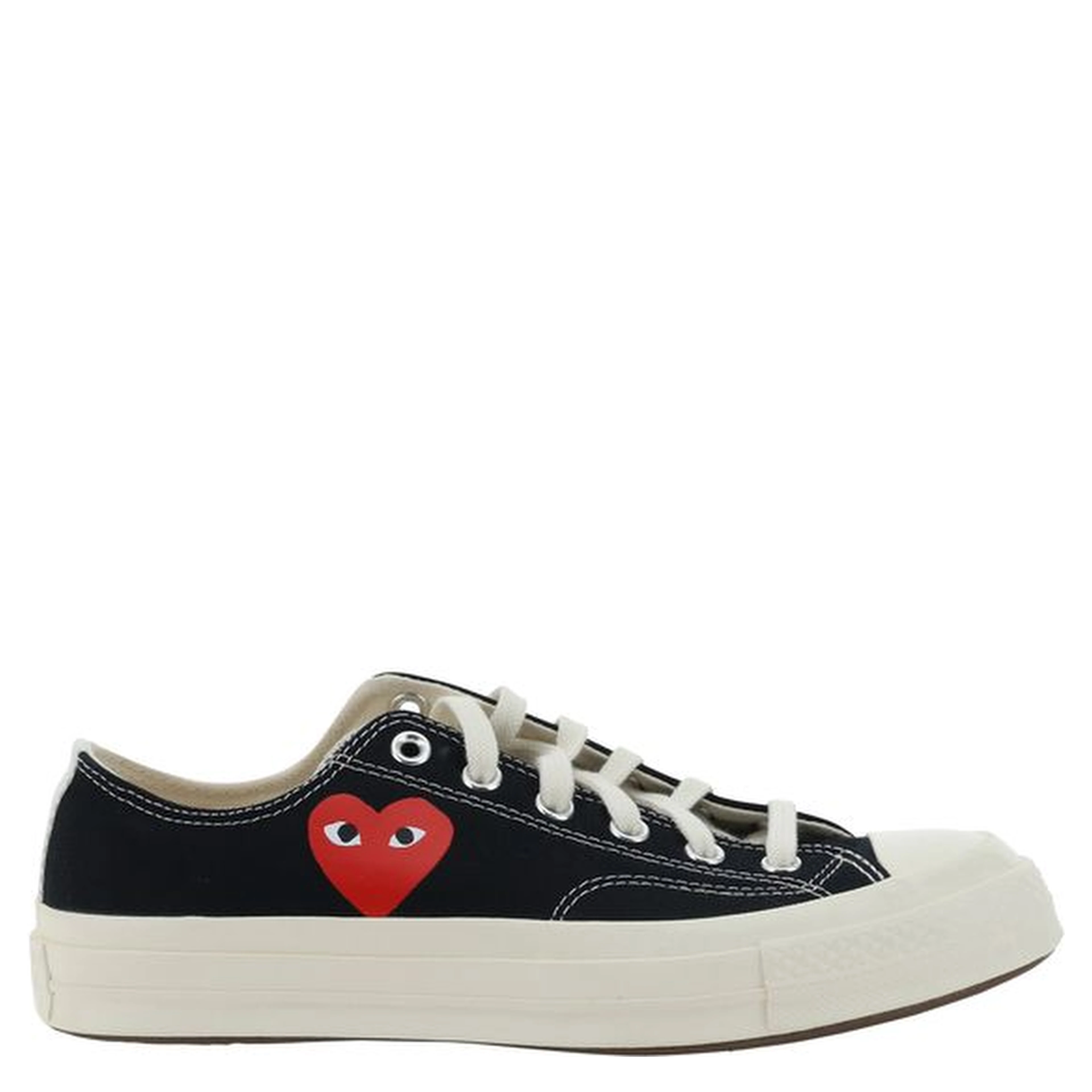Black Cotton Low Top Sneakers