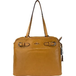 Coach Easton Brown Leather Tote Bag