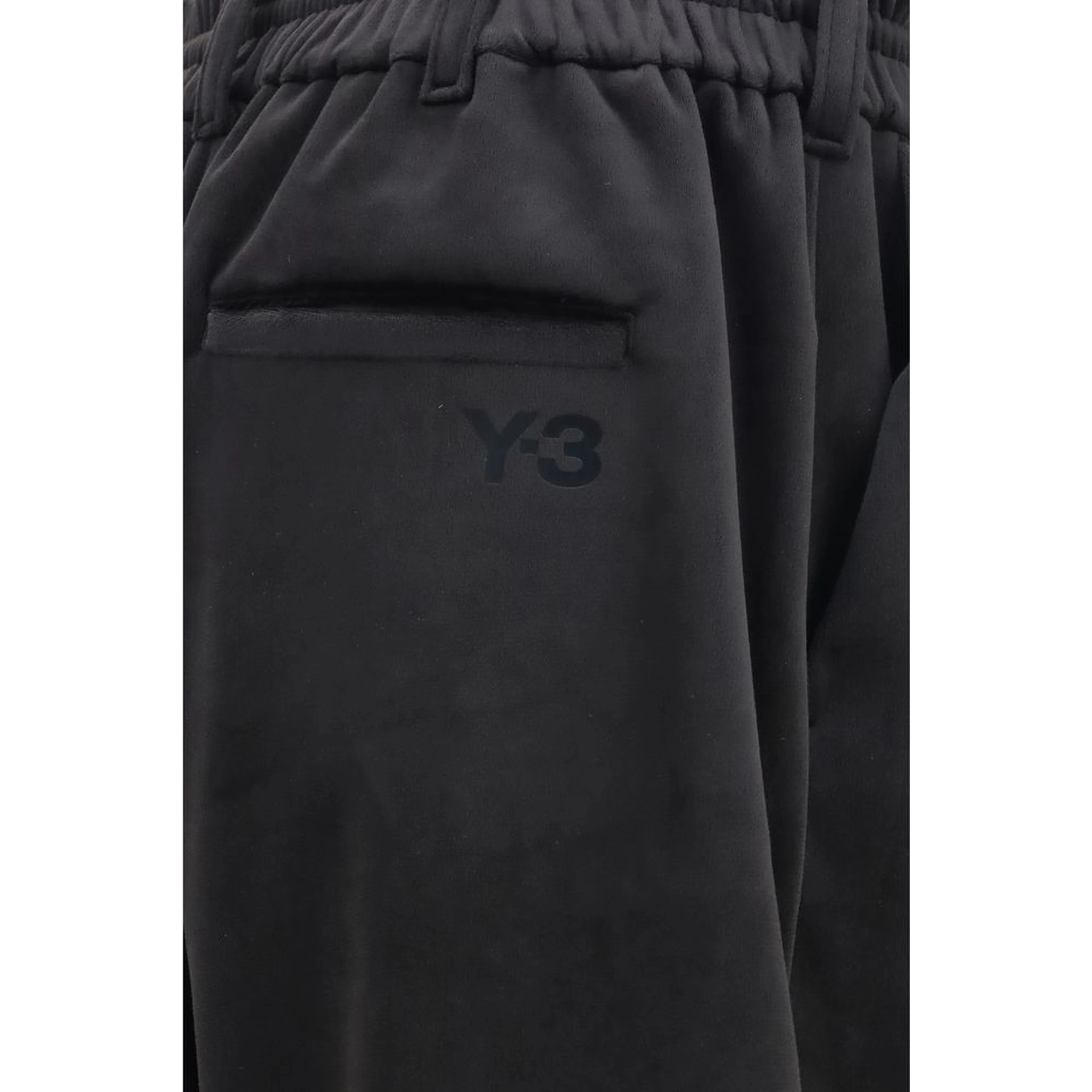 Black Polyester Athletic Pants