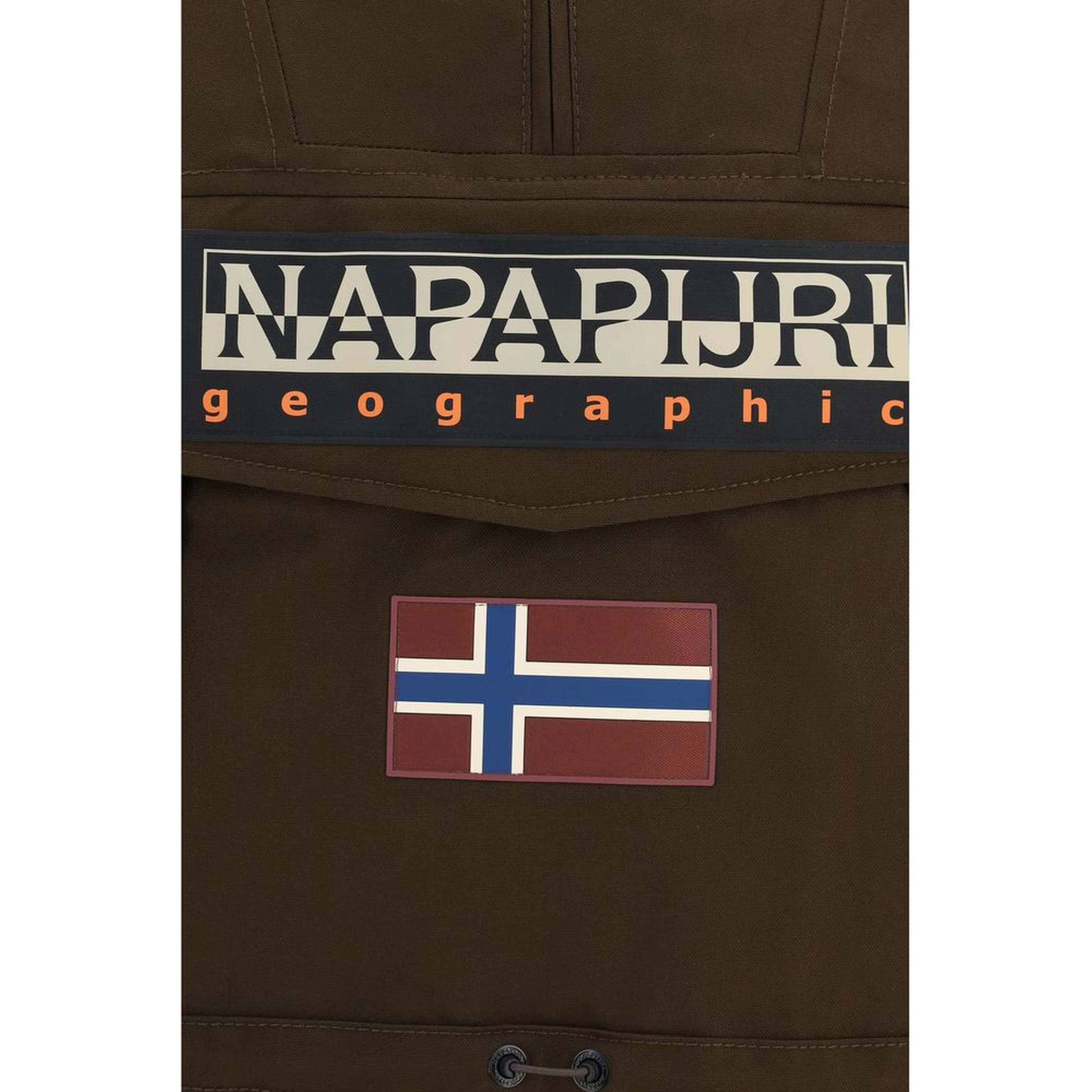 Brown Polyamide Shell Jacket
