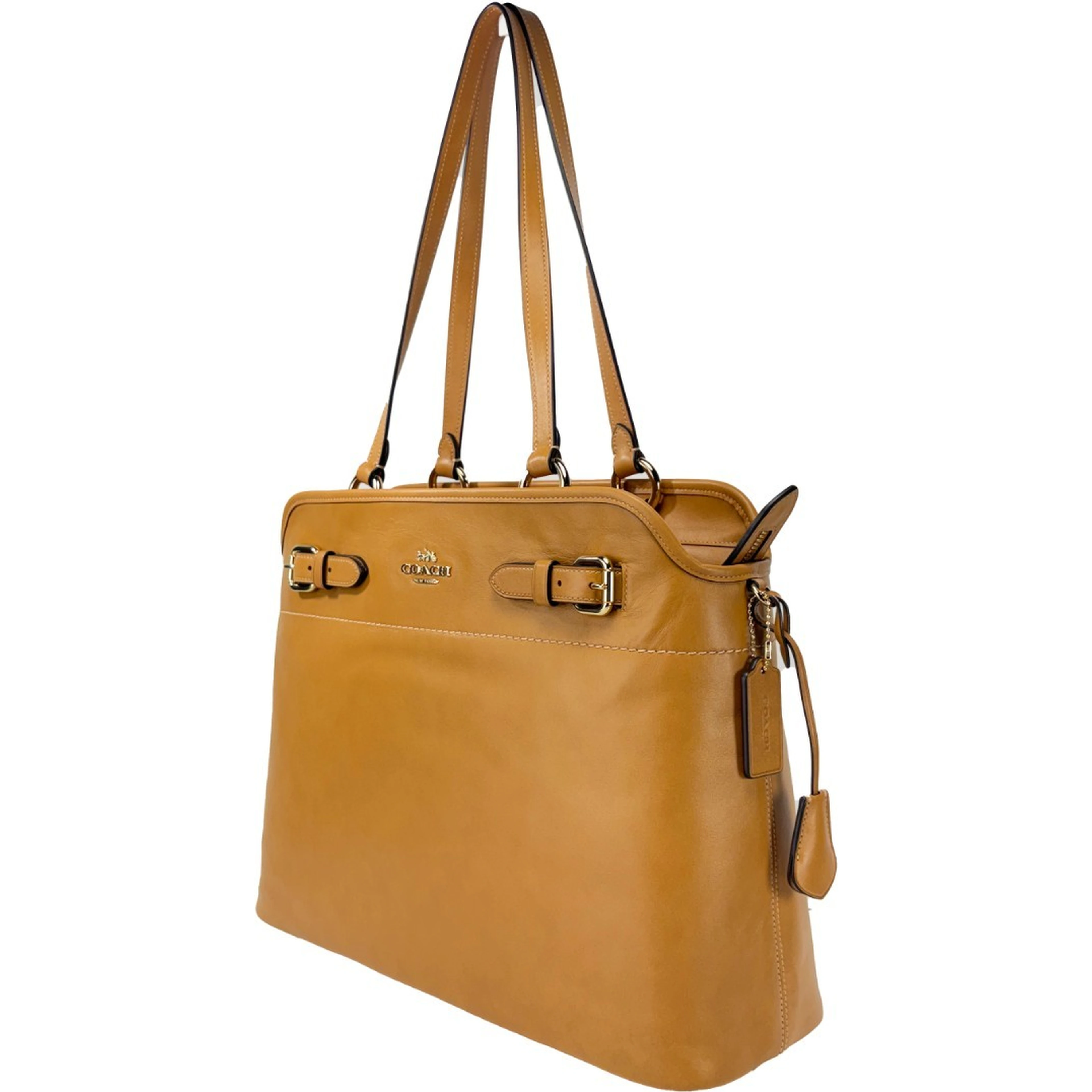 Coach Easton Brown Leather Tote Bag