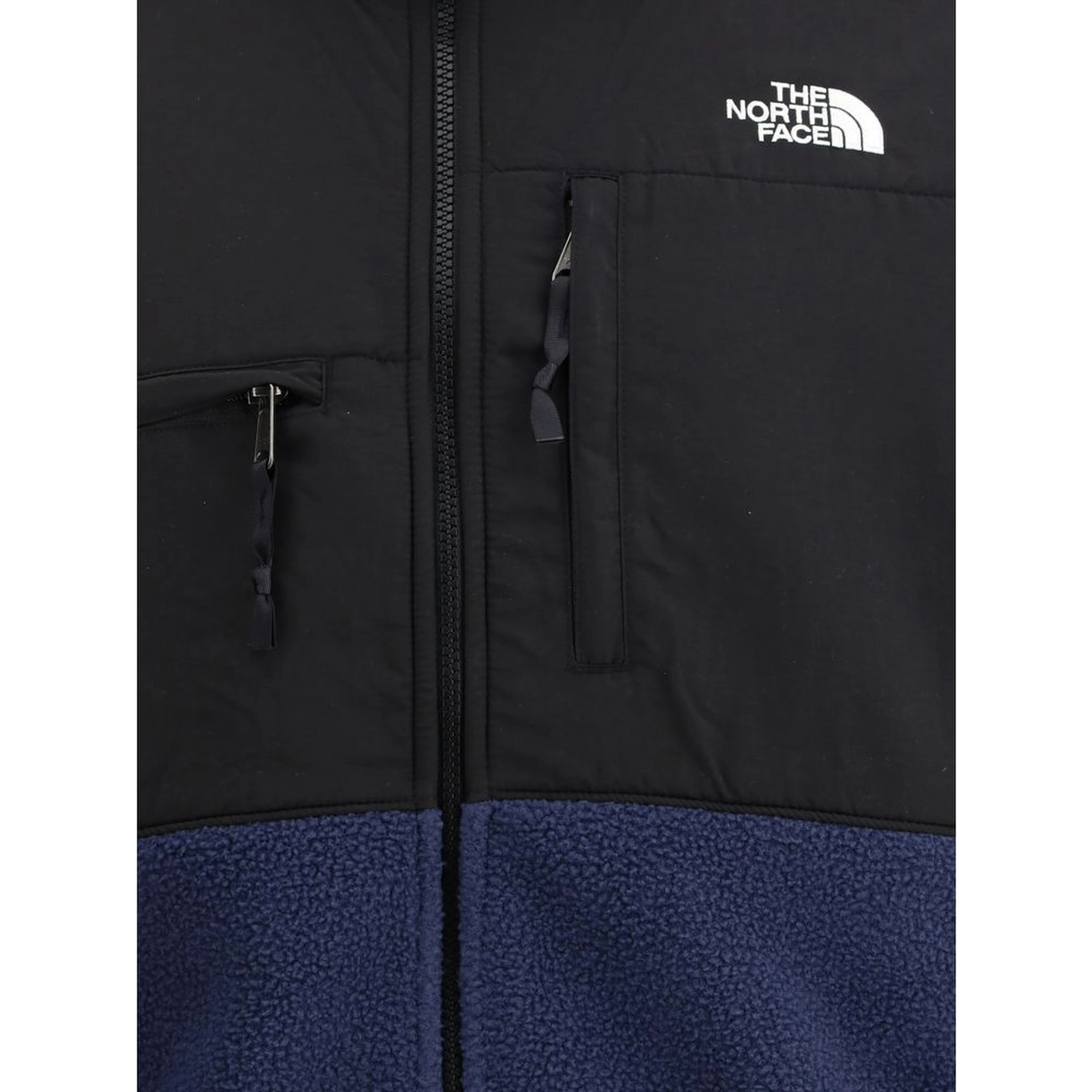 Blue Polyester Full-Length Jacket