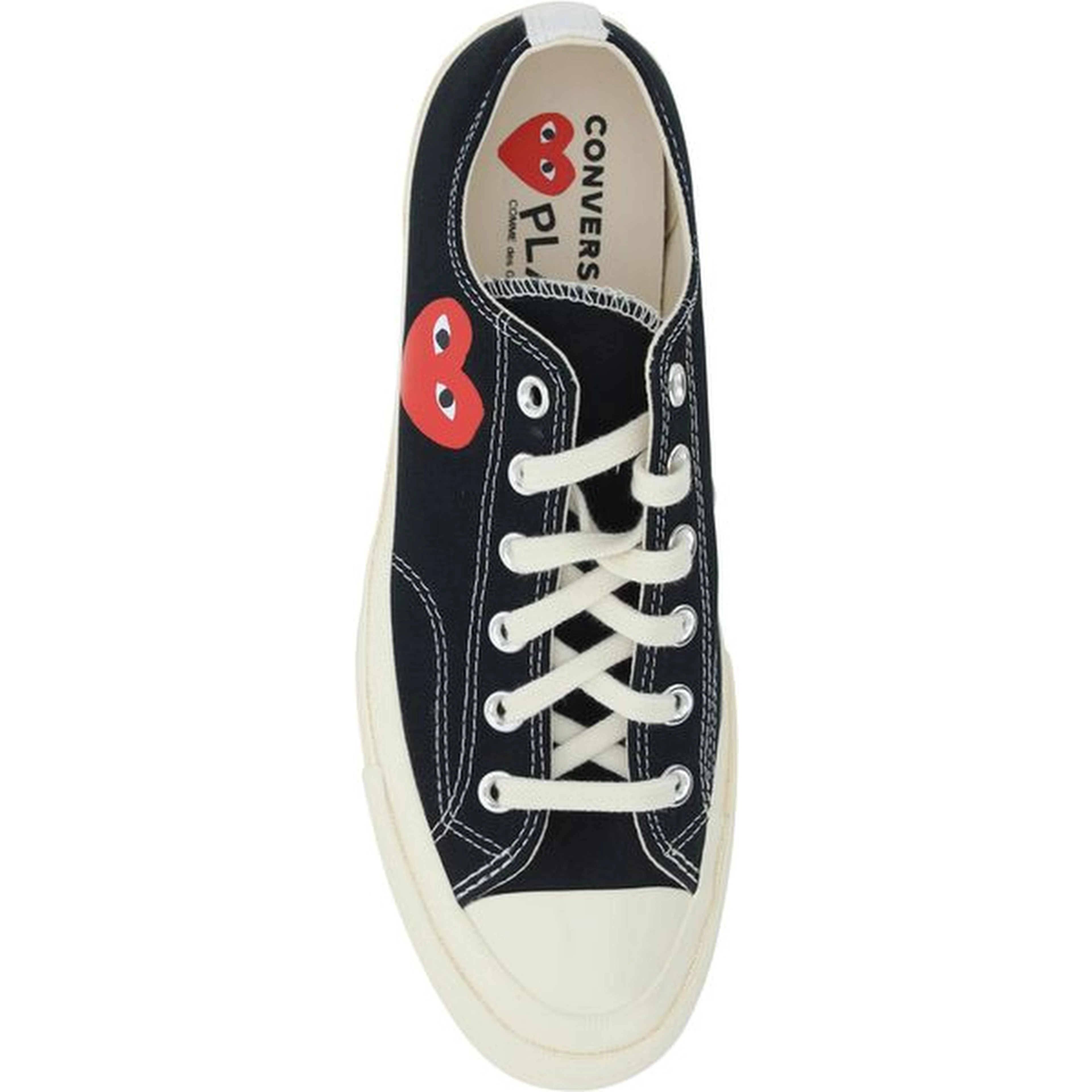 Black Cotton Low Top Sneakers