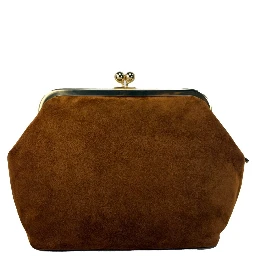 Coach Kisslock Frame 27 Suede Bag