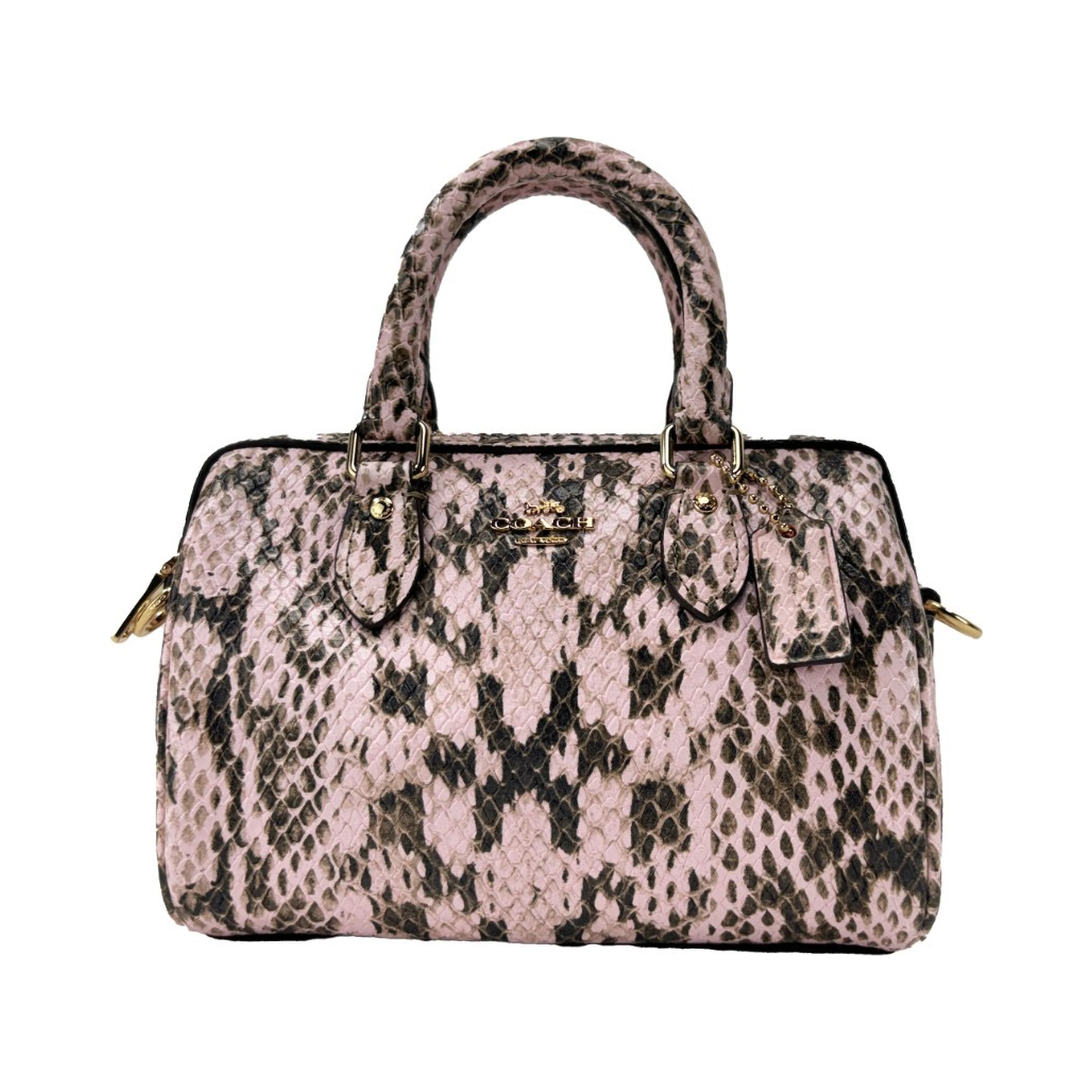 Coach Mini Rowan Snake Skin Crossbody Bag