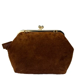 Coach Kisslock Frame 27 Suede Bag