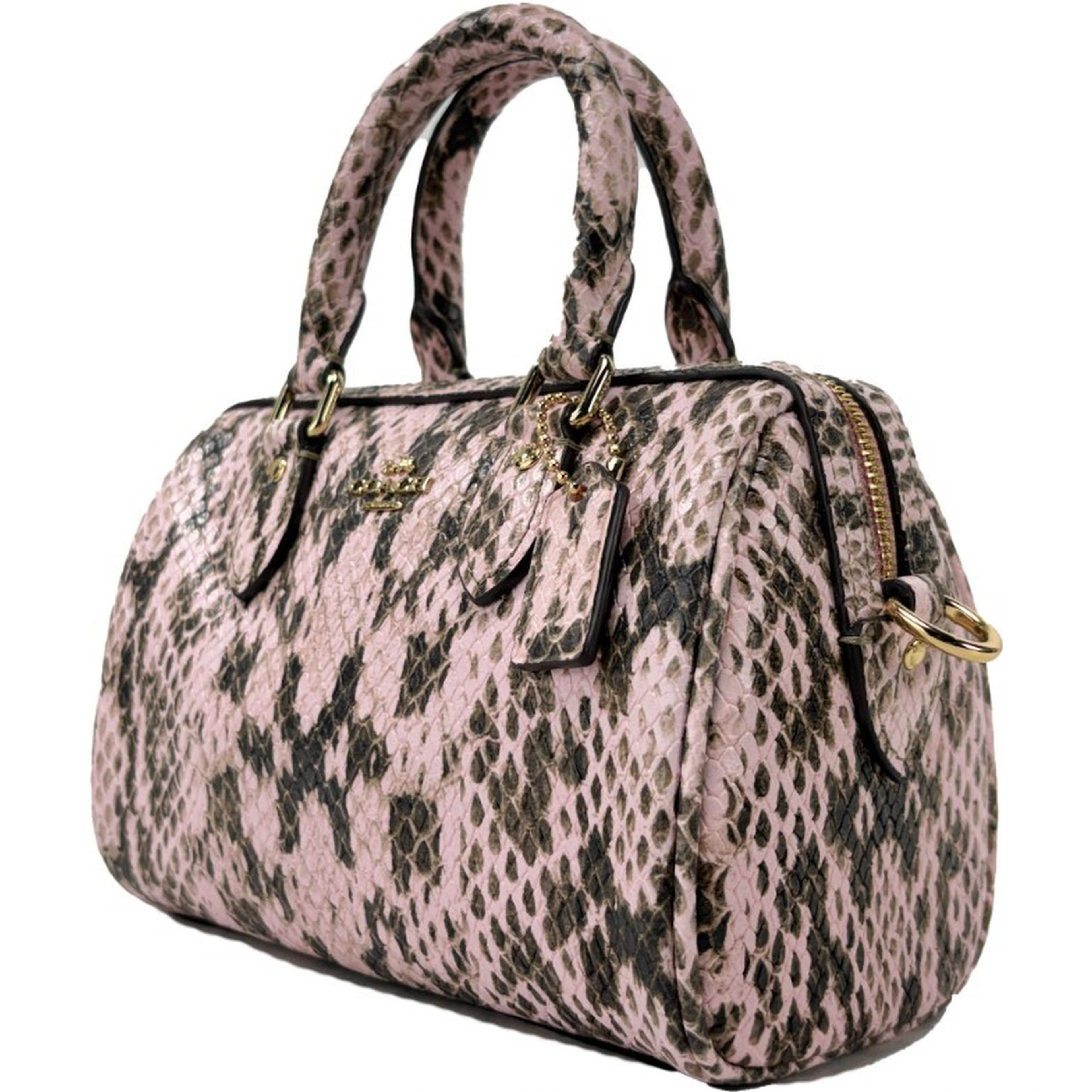 Coach Mini Rowan Snake Skin Crossbody Bag