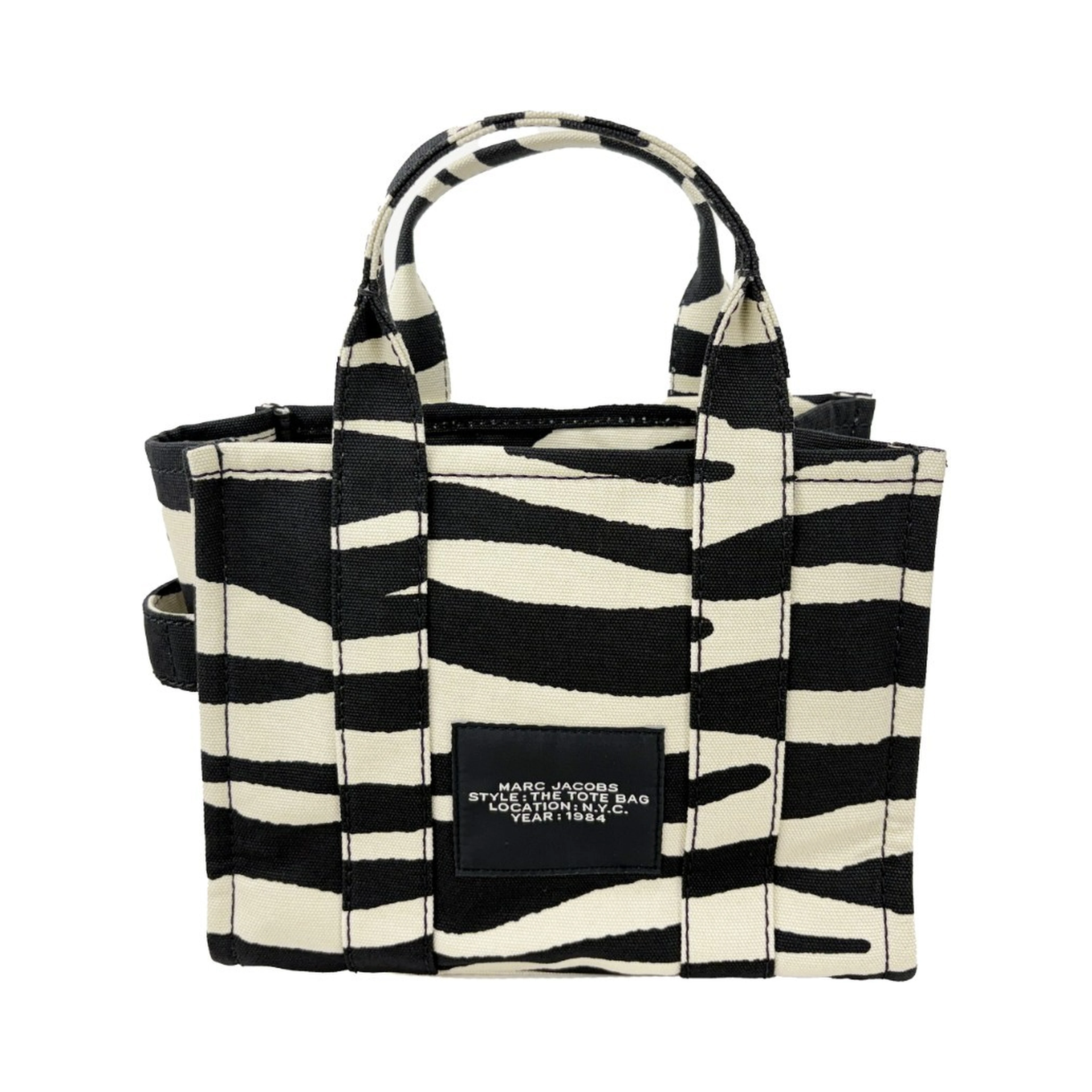 Marc Jacobs The Tote Bag Medium Zebra Canvas Crossbody