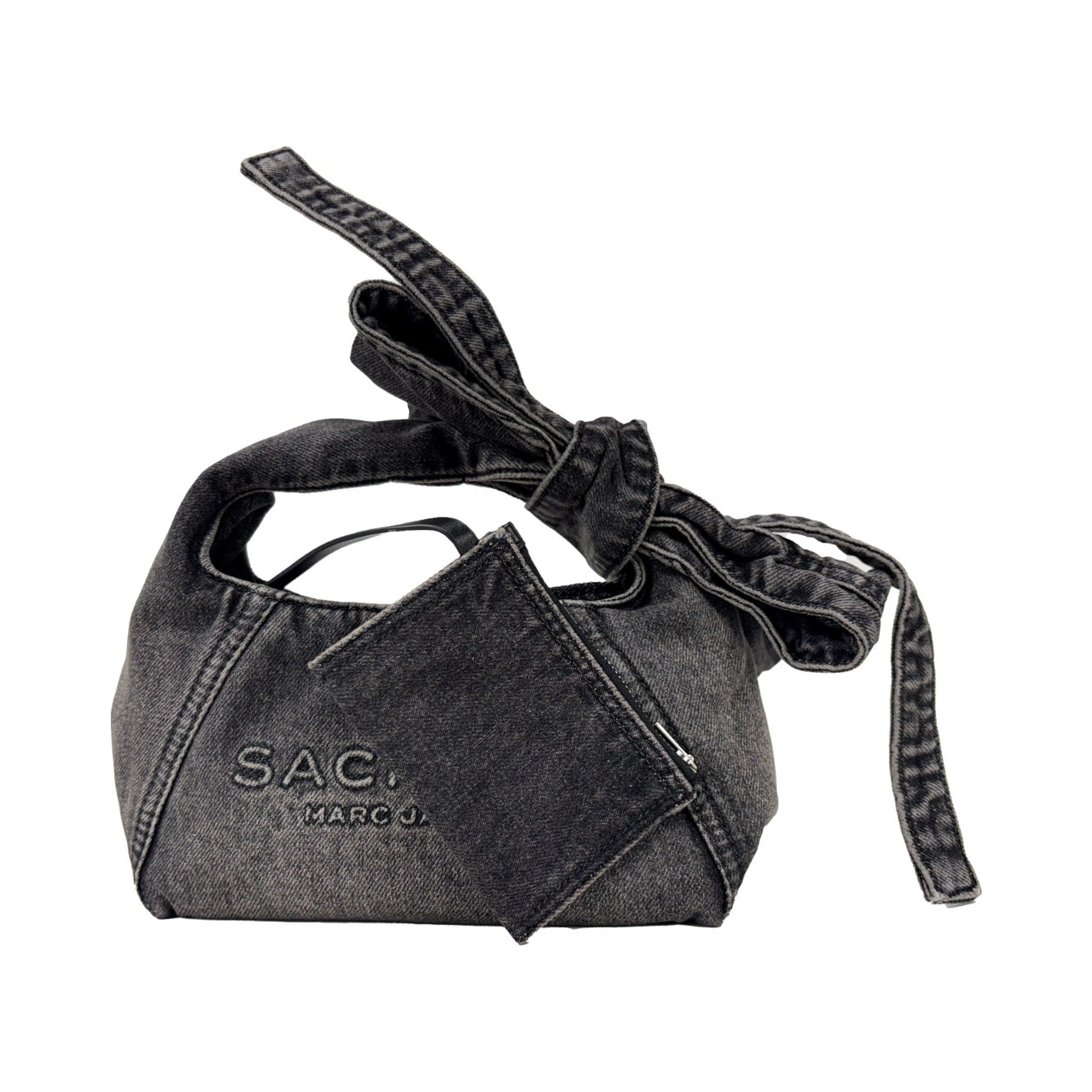 Marc Jacobs The Bow Denim Sack Bag Purse