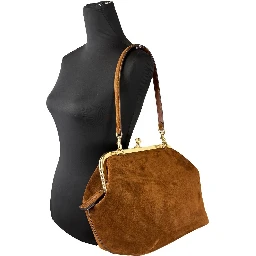 Coach Kisslock Frame 27 Suede Bag