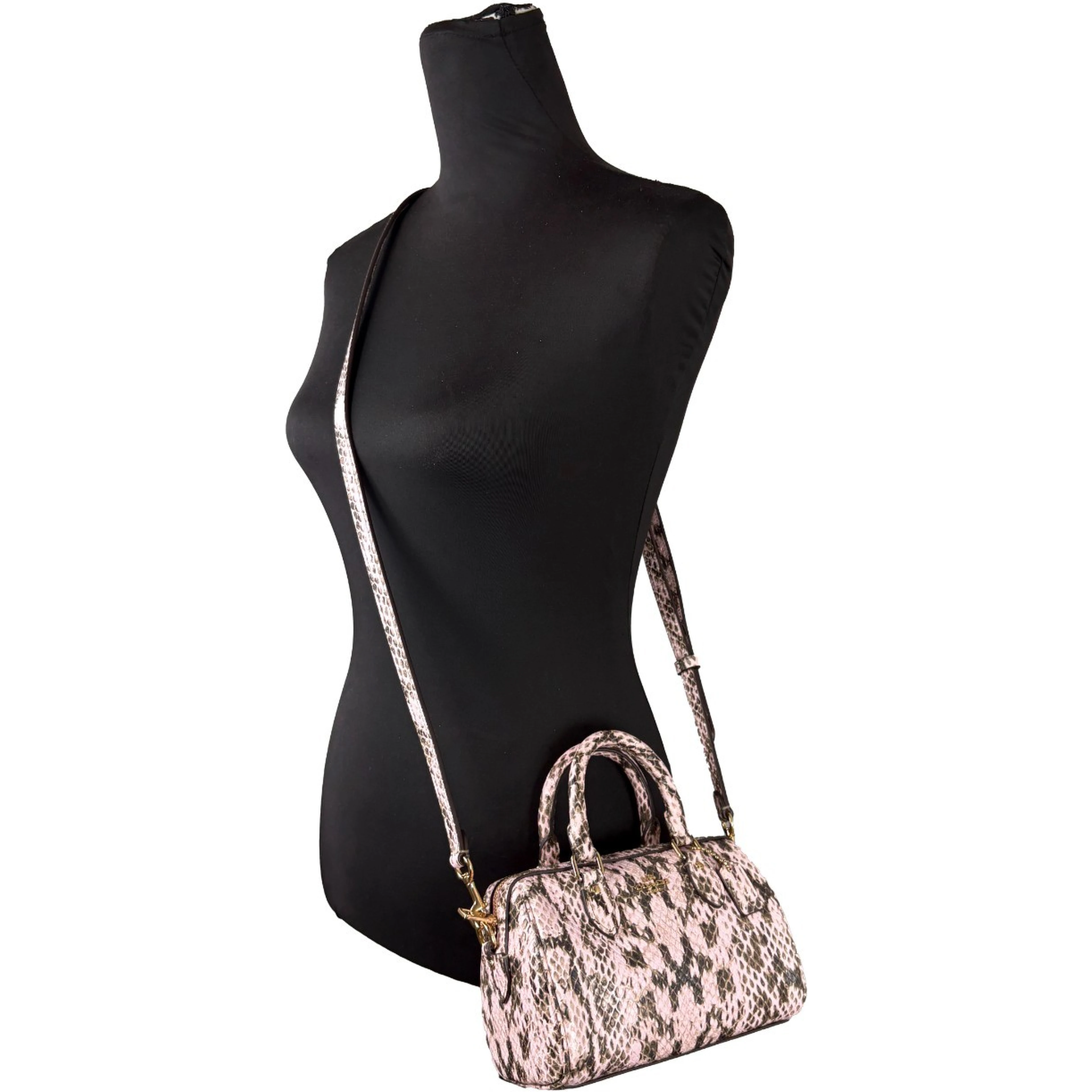 Coach Mini Rowan Snake Skin Crossbody Bag