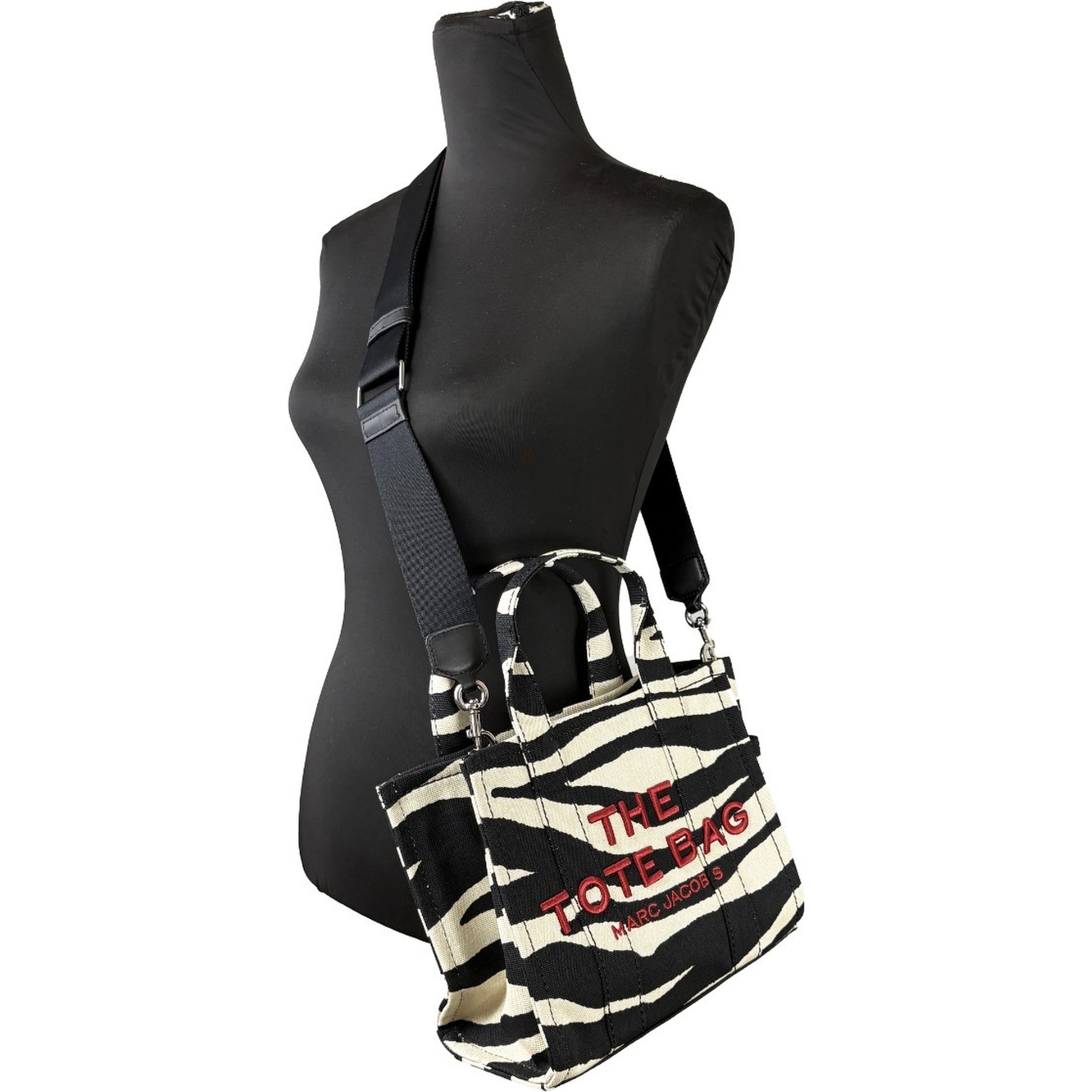 Marc Jacobs The Tote Bag Medium Zebra Canvas Crossbody