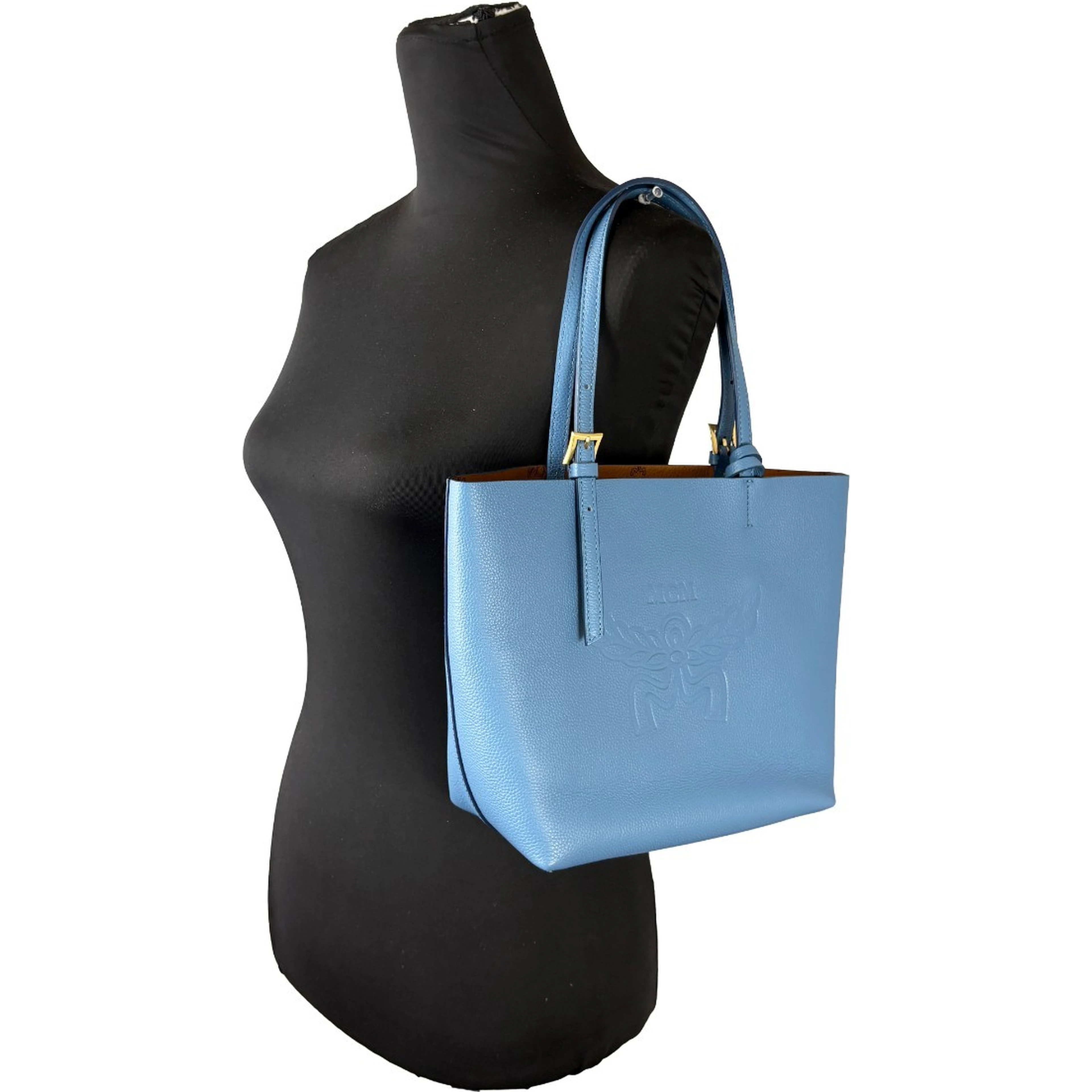 MCM Mini Himmel Leather Tote Bag